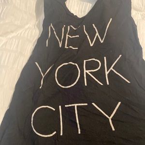Black tank top